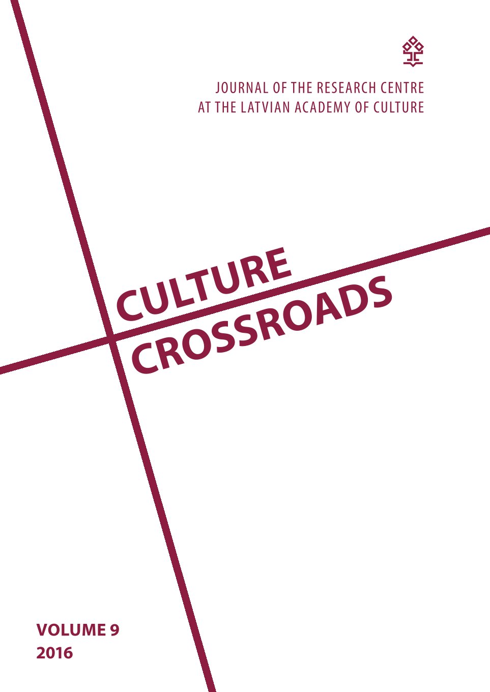 					View Vol. 9 (2016): Culture Crossroads
				