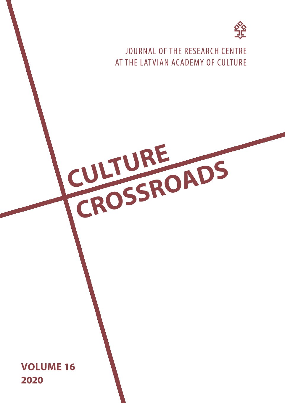 					View Vol. 16 (2020): Culture Crossroads
				
